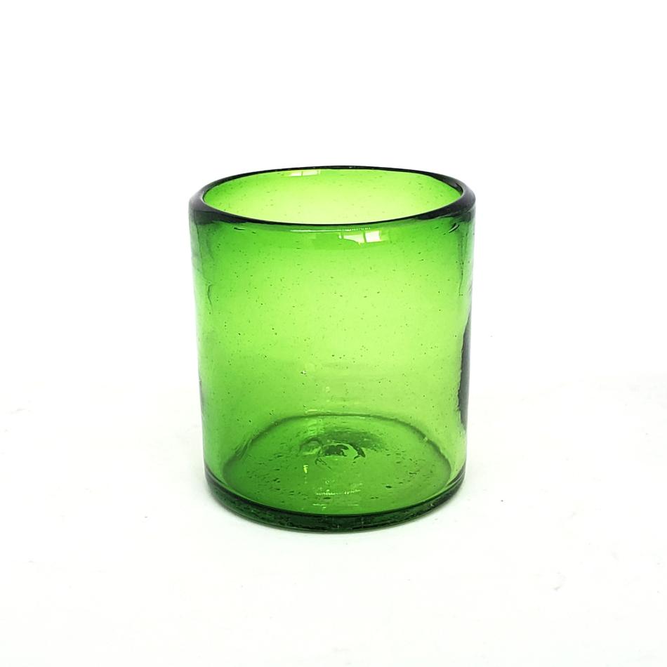 New Items / Solid Emerald Green 9 oz Short Tumblers  / Enhance your favorite drink with these colorful handcrafted glasses.